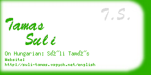 tamas suli business card